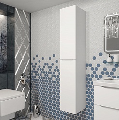 Opadiris Шкаф пенал Элеганс 30 R подвесной белый матовый – фотография-2